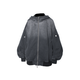 RELABEL ('LABEL) ヘビーデューティーガーディエントハイネッククレセントポケットニンジャジップフーディー