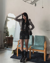 Kaeti インシジョンデニムスカートパンツ