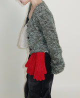 Square pocket balloon fit corduroy pants