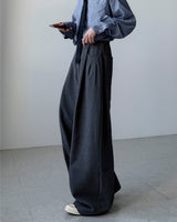 Mason Pintuck Wide Slacks