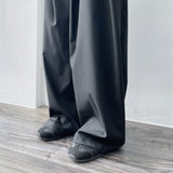High-Waist Pleated Trousers