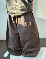 Down Circle Panel Nylon Balloon Pants 3color