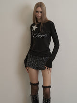 LEOPARD SHORT PANTS CHACOAL