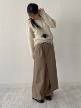 Wrap Banding Wide Slacks