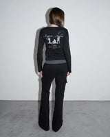 Bootcut Sweatpants Black x Charcoal