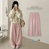 Movin Elastic Spandex Straight Wide Banded Waist Pants