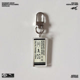 Nostalgic Vibes Acrylic Keyring (Ivory)