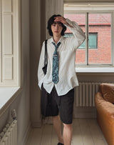 Nation seersucker overfit shirt