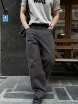 Adel cut line washing wide pants