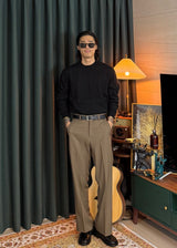 Men's カシミアウォッシャブルラウンドニット 20COLOR