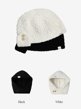 Sheep fleece baraclava (black)