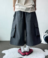 Mountain Buckle Nylon Hiking Belt Bermuda Shorts 3color