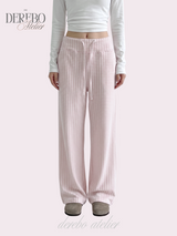 mood check cotton banding casual pants (LONG TYPE)