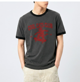 エッセンシャルスタンダード半袖リンガーTシャツ Cool Cats Club チャコール
