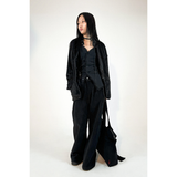 FAKE COLLAR CARDIGAN