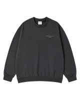 25FW BASIC LOGO NAPPING SWEATSHIRT CHARCOAL