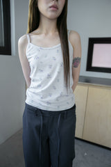 soft flower sleeveless top(3colors)