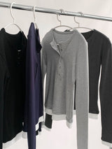Base Spandex Round Long Sleeve T-Shirt