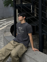 Army pigment dyeing short sleeve t-shirt