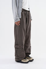 Ash pigment vintage cargo pants