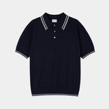 ASCLO Clean Collar Short Sleeve Knit (3color)