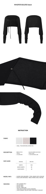 WHISPER BOLERO black