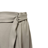 (3color) Pocket Wrap Belt Flare Midi Skirt