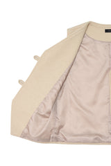 Navajo Embroidered Vest (cream)
