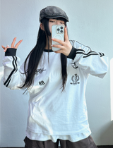 HIP TWO LINE NUMBERING LONG SLEEVE T-SHIRT💙🤍🖤3COLOR