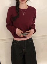 Peach Warm Border Round T-shirt (5color)