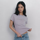 C LOGO CONVEX T-SHIRT_GREY