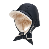 Leather Poddle Padding Balaclava (Black)