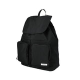 FLAP STRING BACKPACK / BLACK