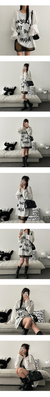 Dream Boxy Long Sleeve Knit T-shirt