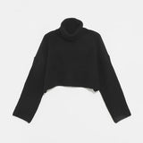 【MADE】クロップタートルネックオーバーフィットニット