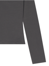 [mnem] alter snap boatneck tee (charcoal)