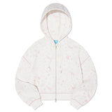 TROLLS VINTAGE グラフィックナッピングフーディージップアップ - WHITE