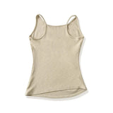 Cross-Neck Slim Sleeveless Top