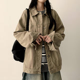 Eit Overfit Solid Cotton Trucker Jacket