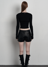 [mnem] ピュアパッド入りチューブトップ (black)