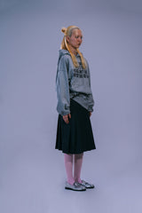 LETTERING HOODIE - GRAY