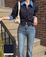 Jins Shirt Layered Knitwear