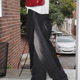 Tinine Line See-Through Wrapped Layered Strap Long Skirt