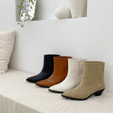 WESTERN ANKLE BOOTS (4COLORS!)