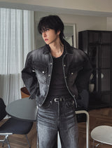 Bor Washed Western Denim Jacket