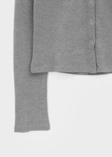 [MADE] Mibel Knit-like Hooded Snap Cardigan