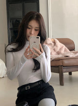 ベーシックスリムフィットタートルネックTシャツ (5color)
