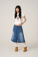 スーピマロゴポイント半袖Tシャツ  - White
