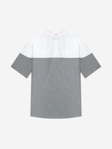 レギュラーツートーンハーフシャツ (WHITE/GRAY)