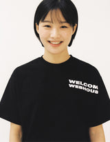ウェルカムウェブハウスTシャツ - ブラック